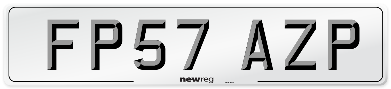FP57 AZP Number Plate from New Reg